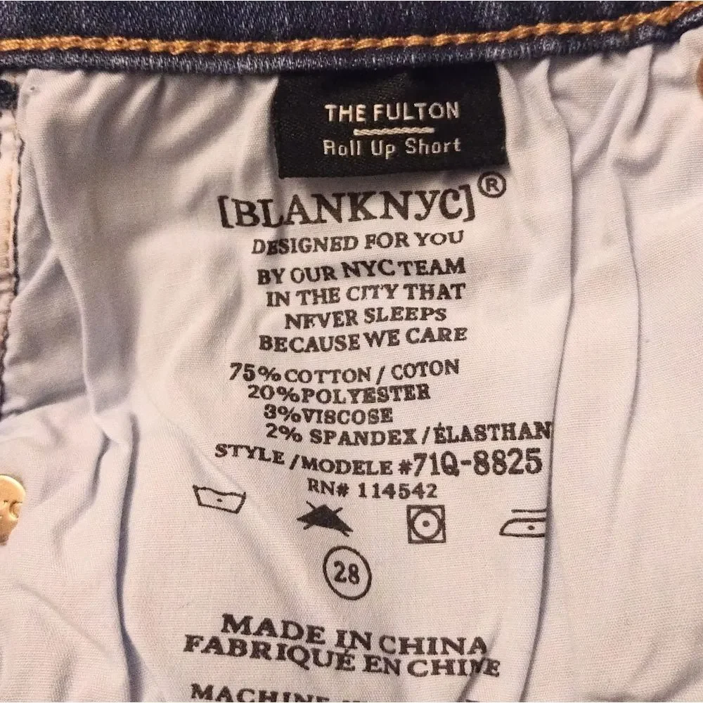 ✨️HP✨️ Blank NYC🗽The Fulton Mid Rise Denim Shorts - NWT